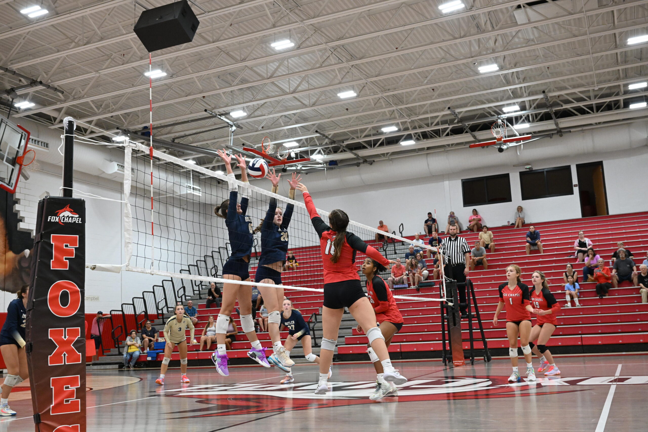 Girls volleyball action