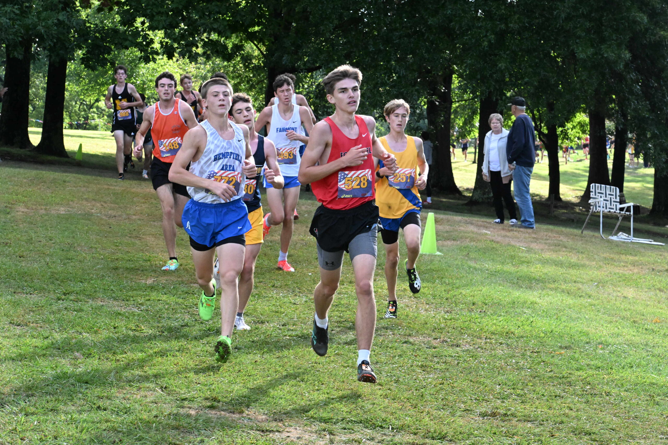 Cross country action