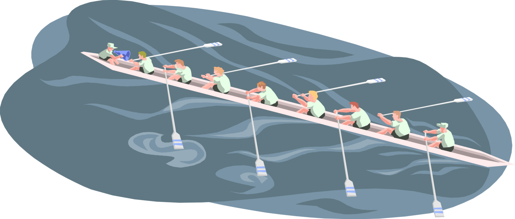 Rowing with coxswain