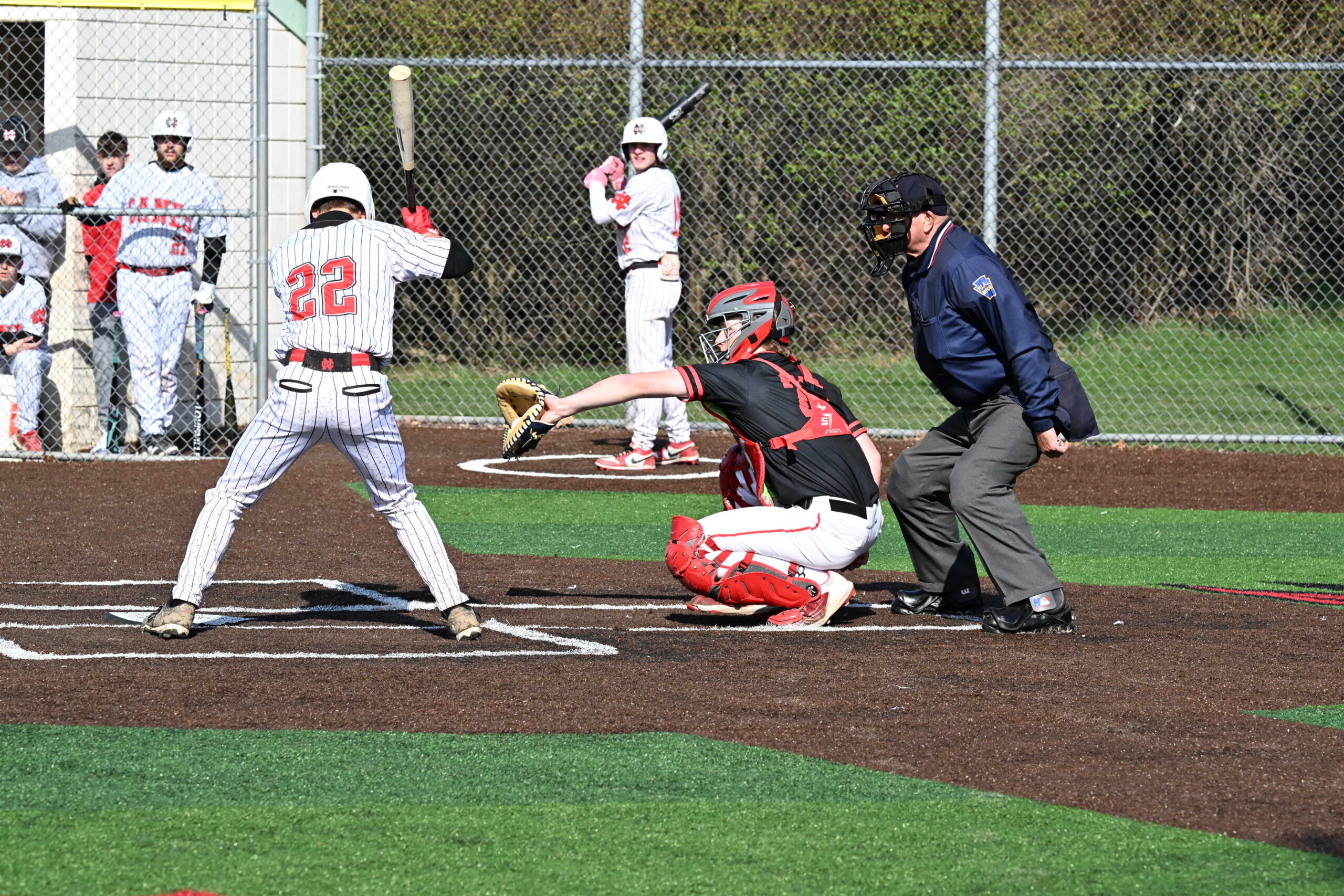 Baseball catcher, batter, umpire